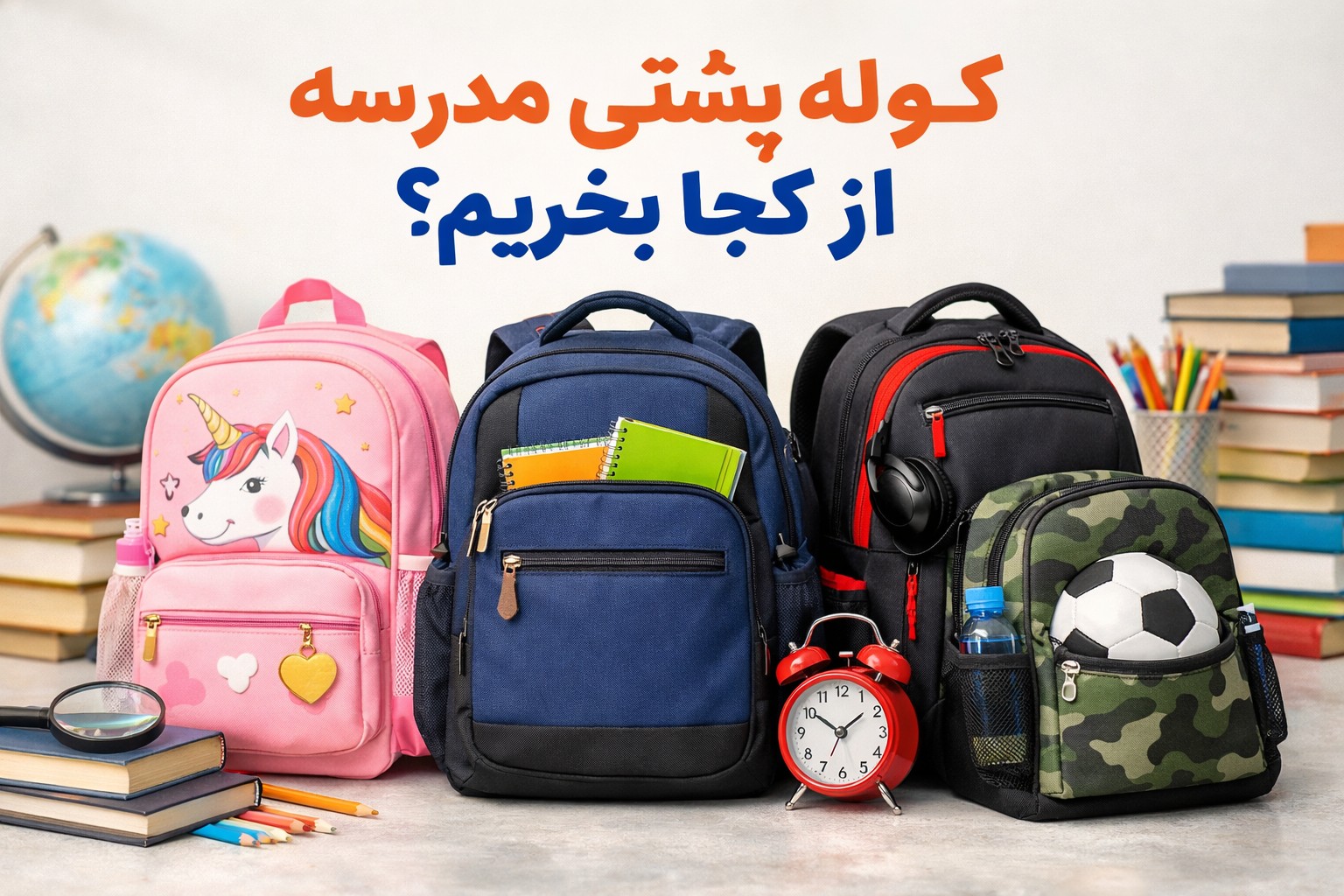 کوله پشتی مدرسه از کجا بخریم؟ 🎒 راهنمای کامل خرید کیف مدرسه
