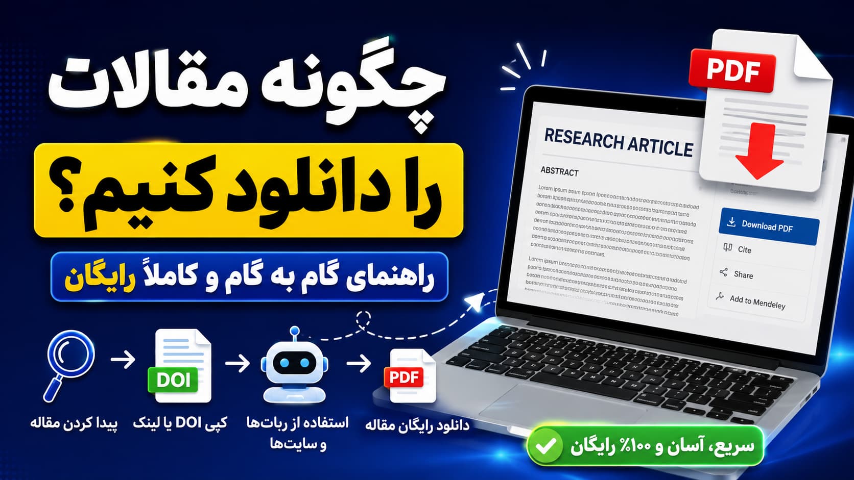 چگونه مقالات پولی را رایگان دانلود کنیم؟ دسترسی رایگان به اکانت