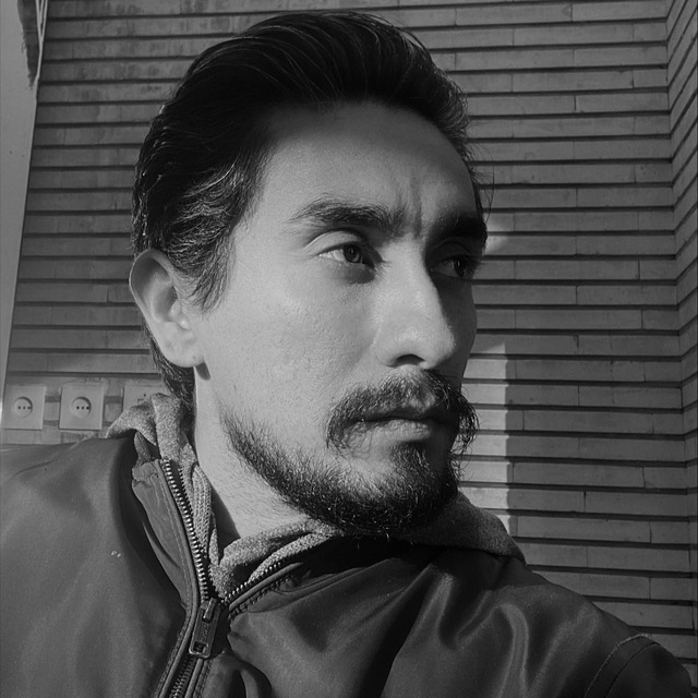 ahmad amirkhani artist making wooden art lighting